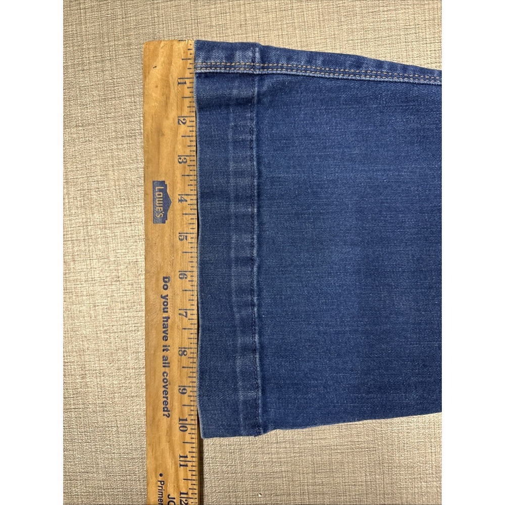 Seven For All Women's Blue High Rise Bootcut Flare Denim Jeans Pants Sz 28 - Picture 7 of 9